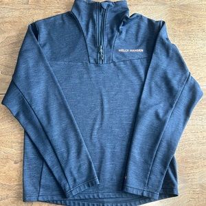 EUC Men’s Helly Hansen quarter zip, grey, size Medium